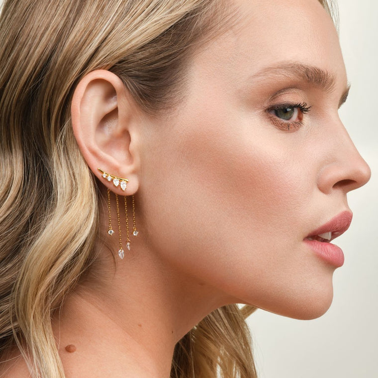 Ear climber Calypso – vita stenar
