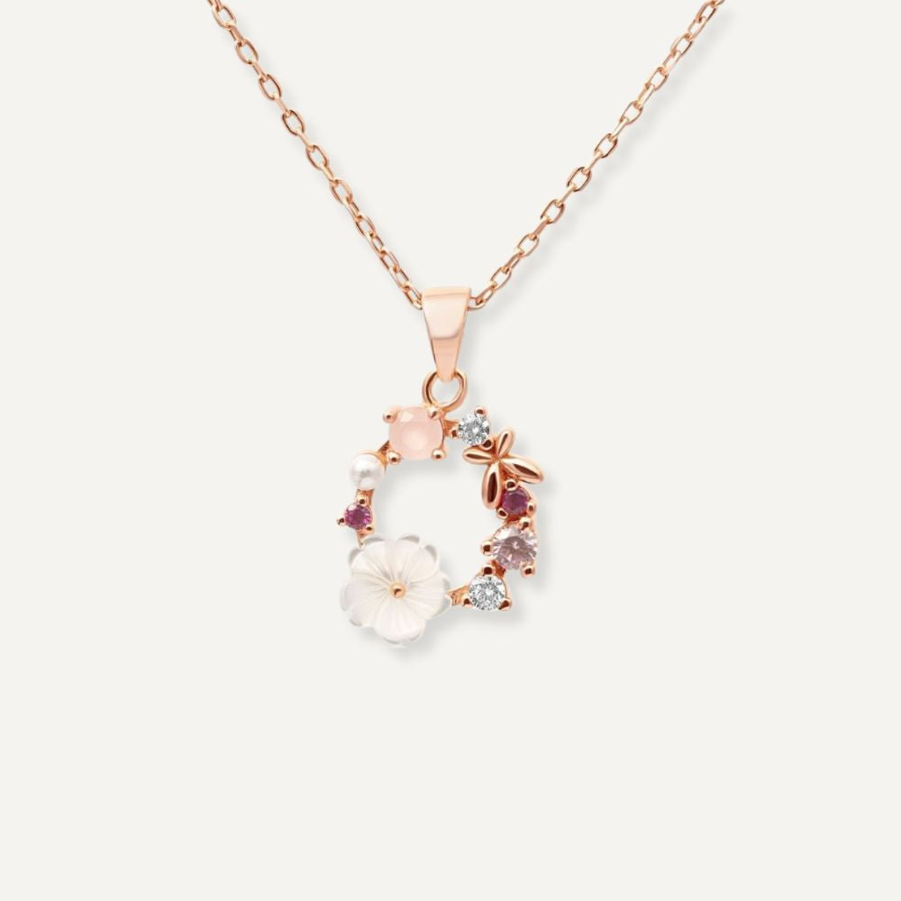 Collier Fleur Lila
