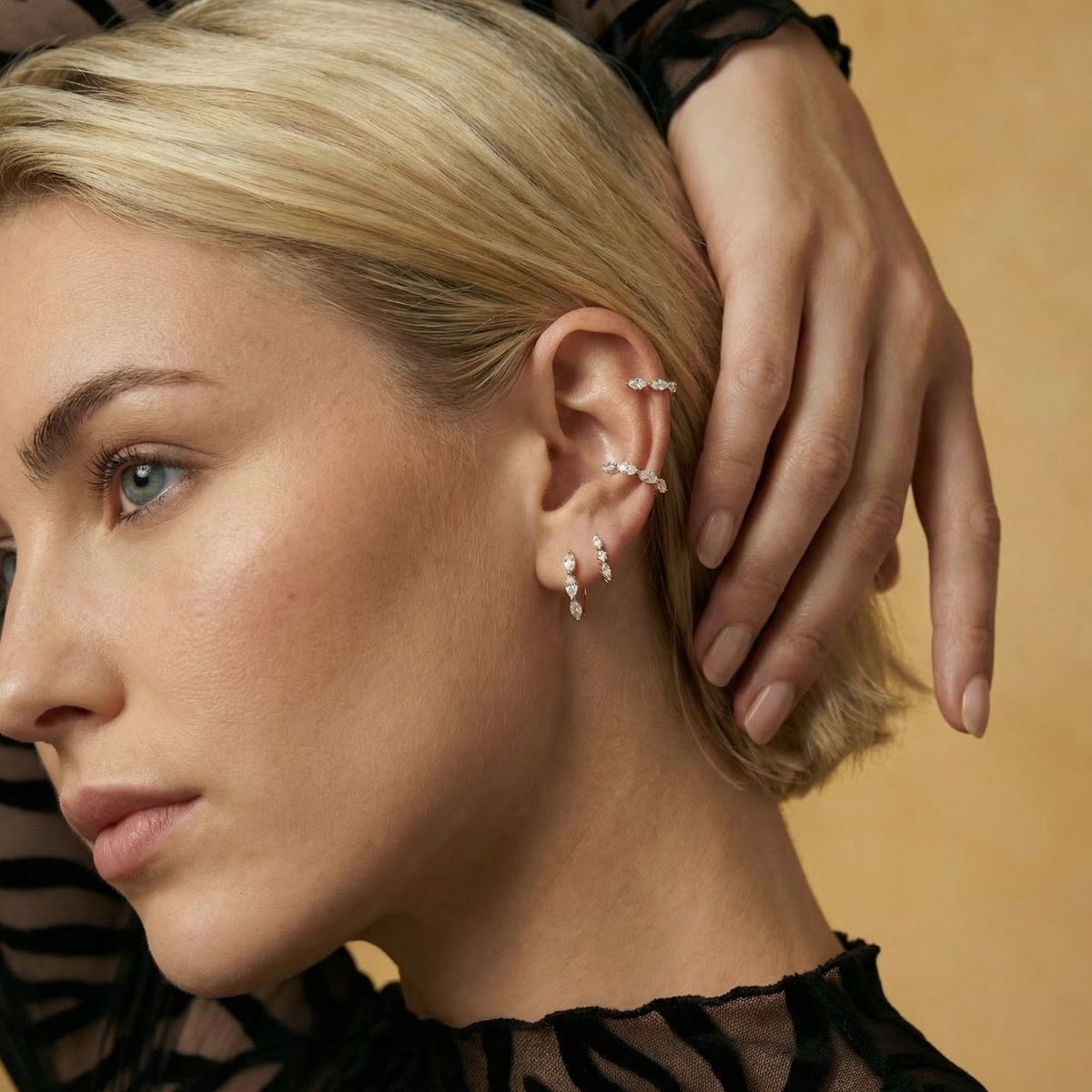 Boucle d'oreille Prisme