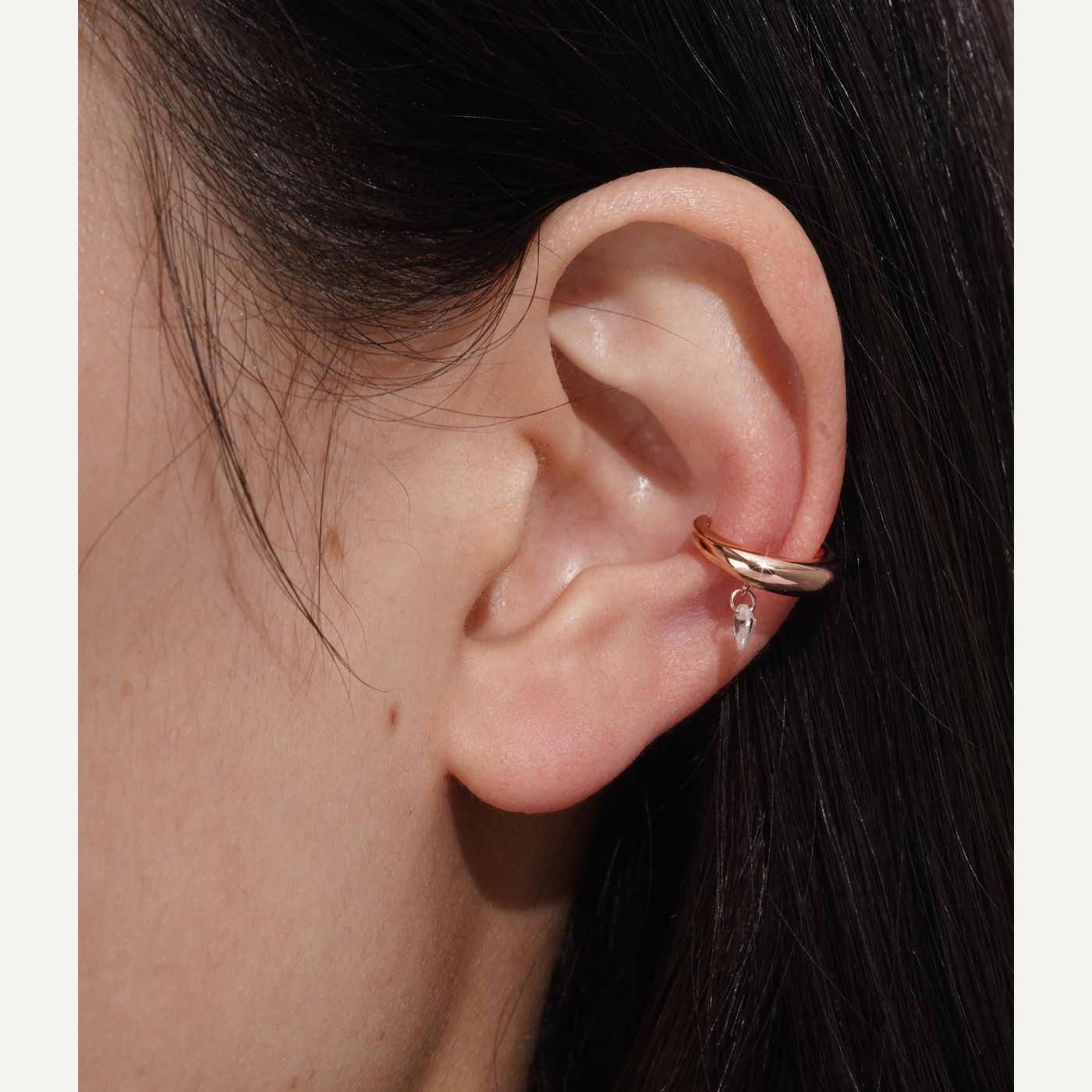 Ear cuff Or rose Enora