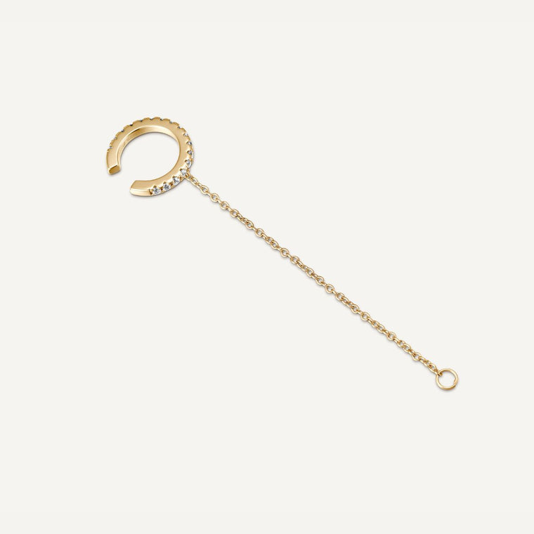 ear cuff chaine or 