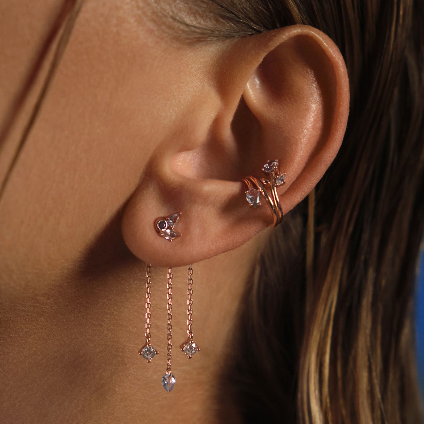 faux piercing or rose