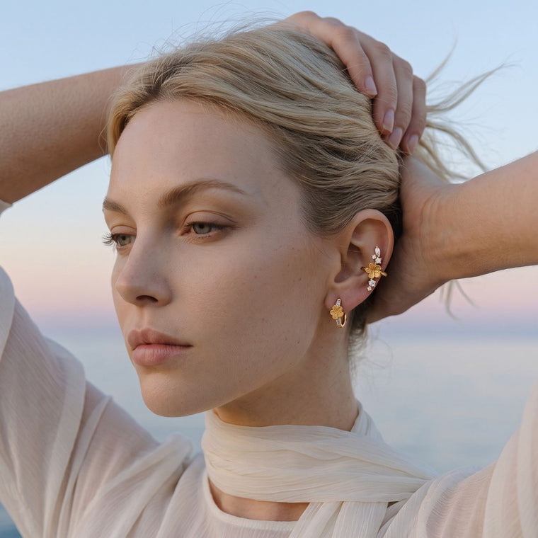 Ear Cuff Blume Eléanor