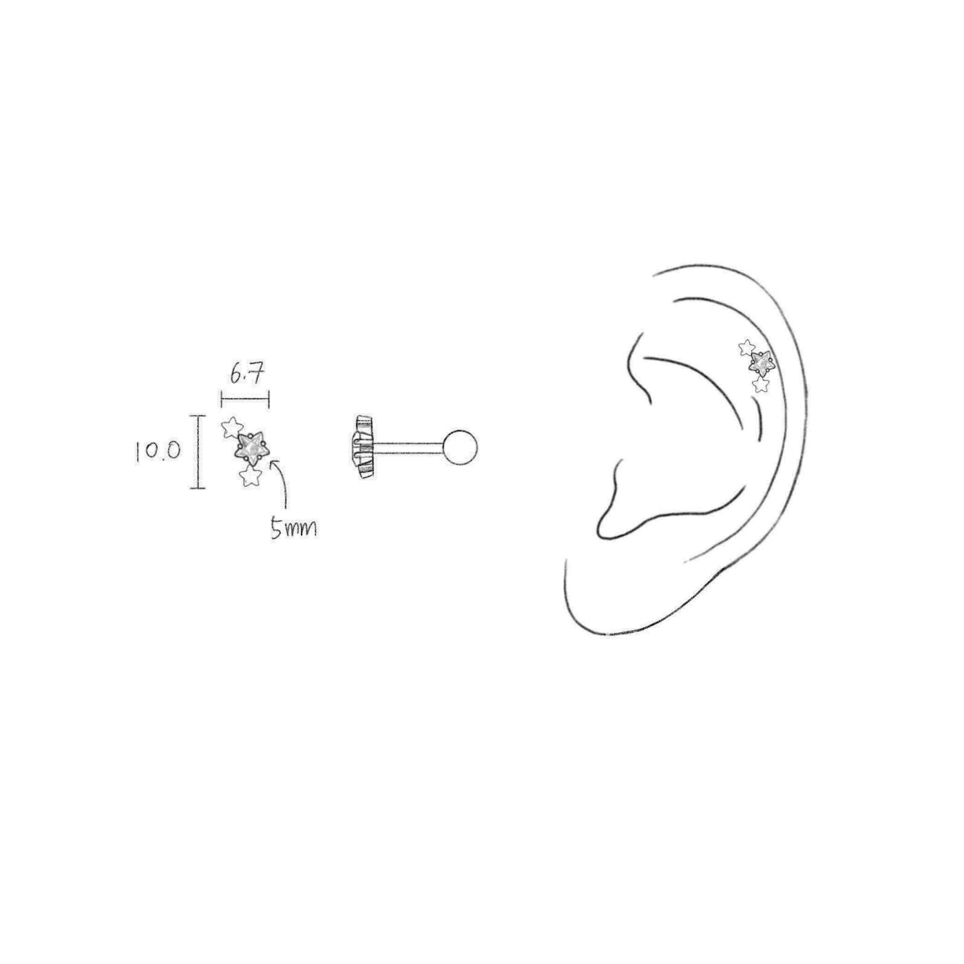 Piercing oreille - Les joyaux d'Auré