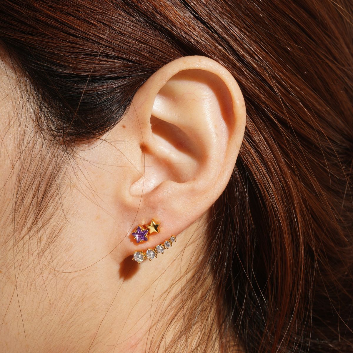 Boucle d'oreille Météore