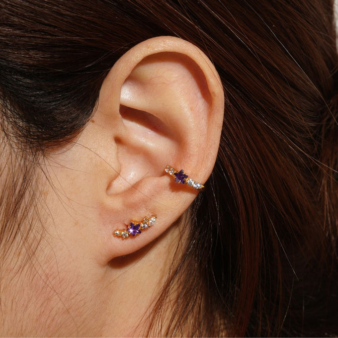faux piercing conch or. Ear cuff or