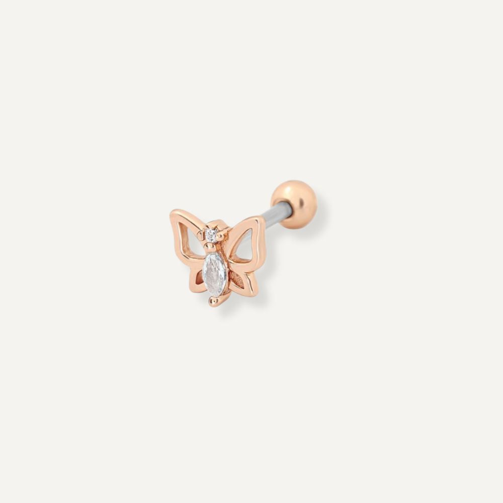 Rose Gold Alice Butterfly Piercing