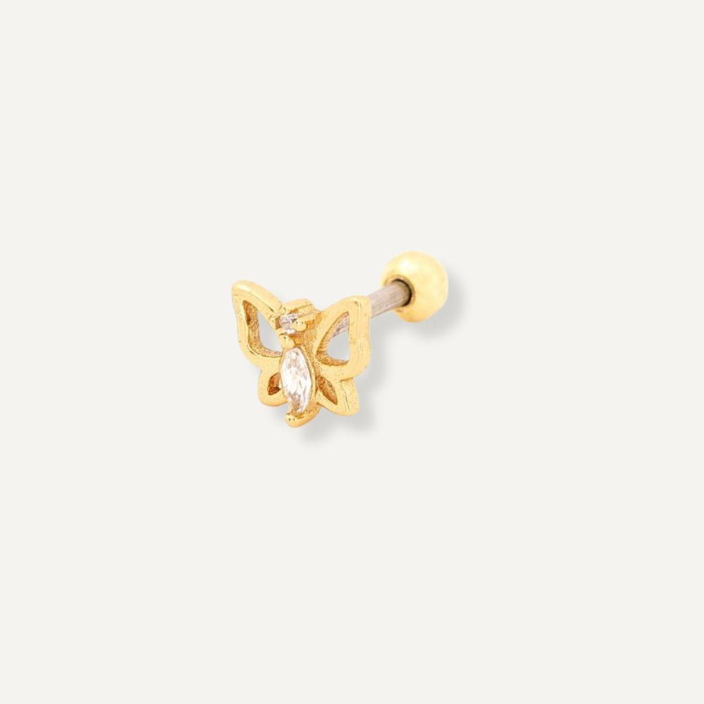 Yellow Gold Alice Butterfly Piercing