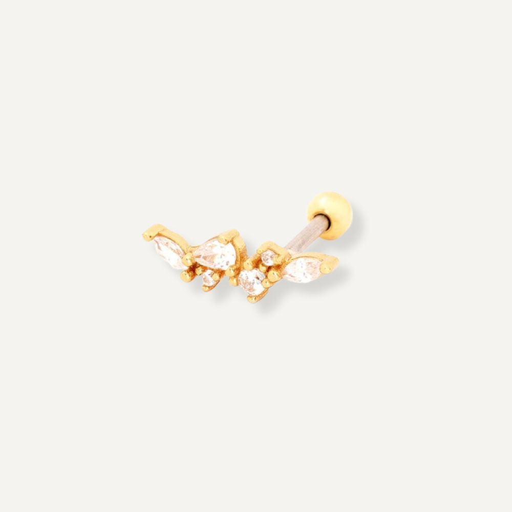 Piercing Yellow Gold Flora