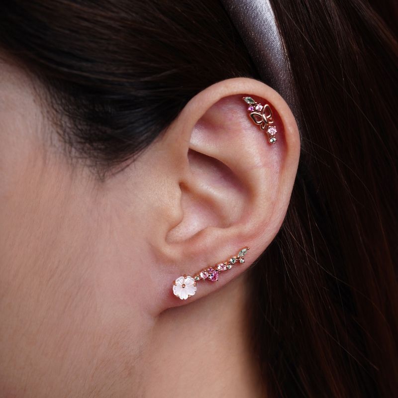 piercing helix papillon