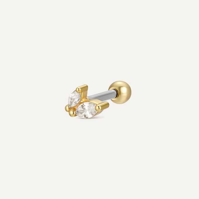 Piercing oreille hypoallergénique or 