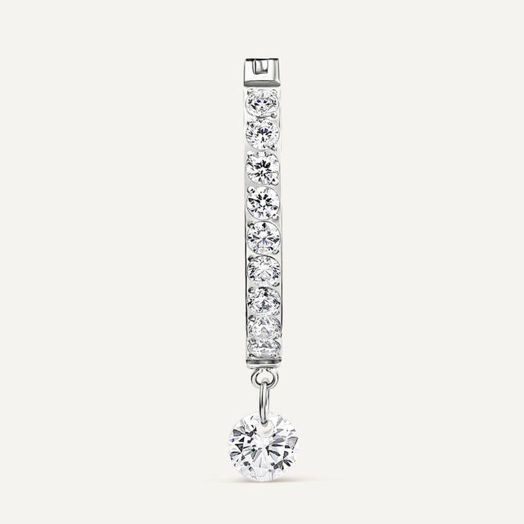 piercing nombril titane argent

