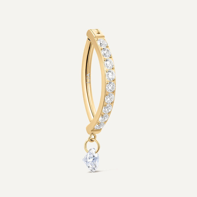piercing nombril or en titane