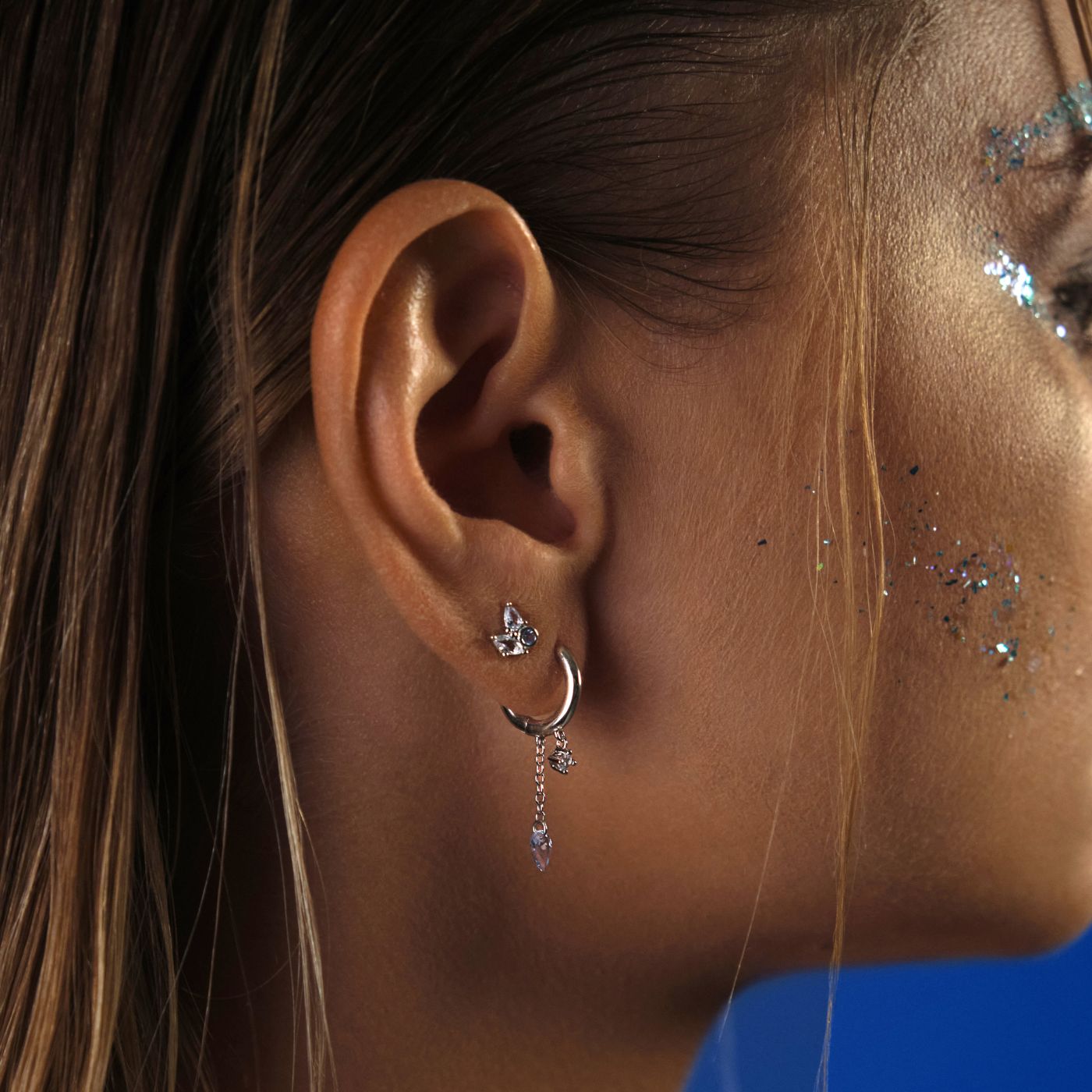 Puce d'oreille Moana - Argent
