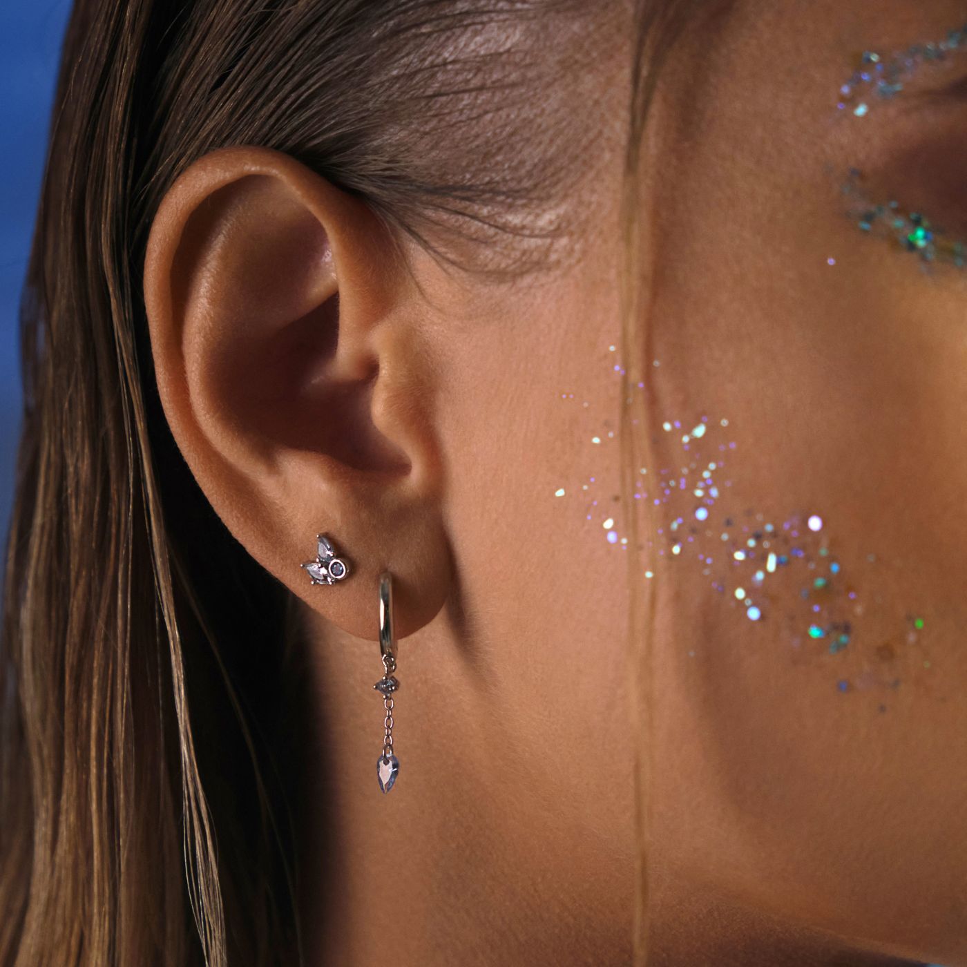 Puce d'oreille Moana - Argent