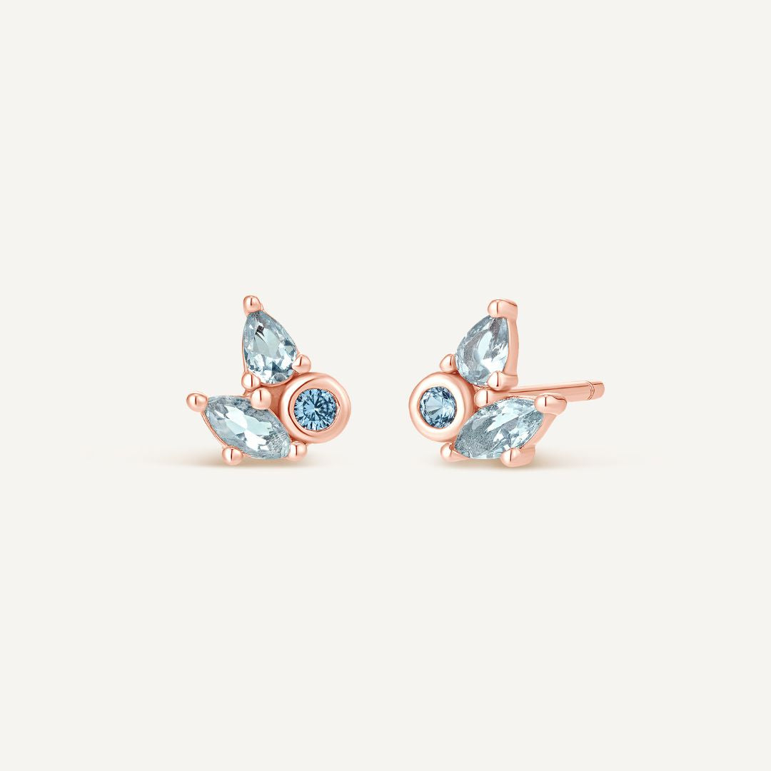 Puce d'oreilles Moana - Or Rose