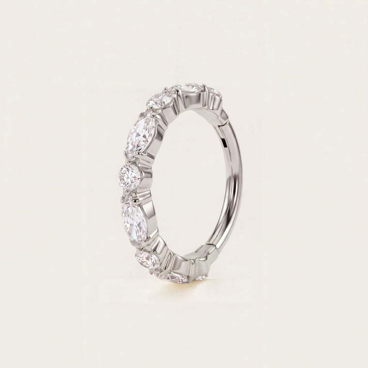 Anneau Prisme 10 mm en argent, Les Joyaux d'Auré