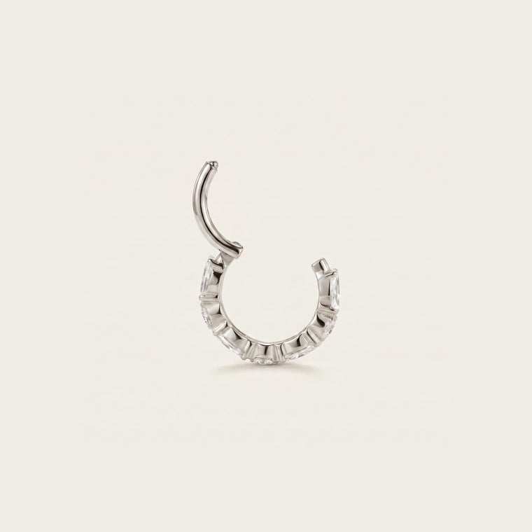 Anneau Prisme, ouvert 6 mm en argent, Les Joyaux d'Auré