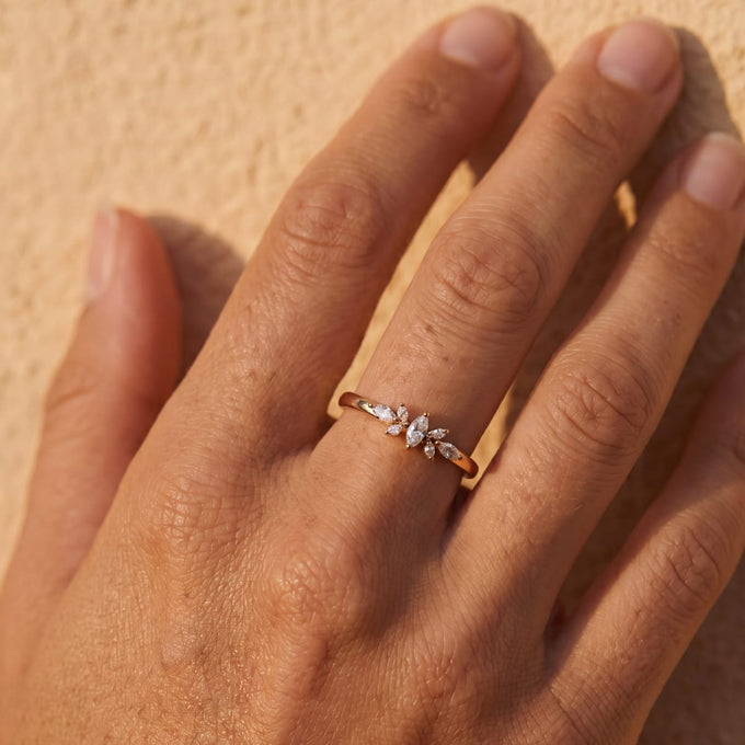 Bague Lotus - or jaune