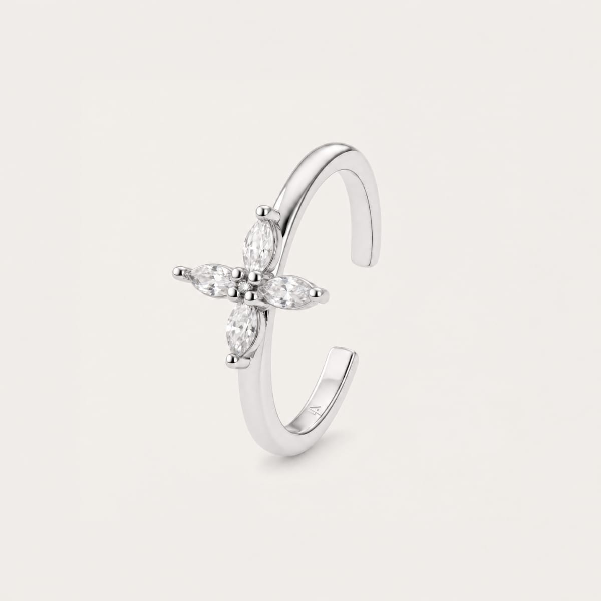 Bague Néro - or blanc