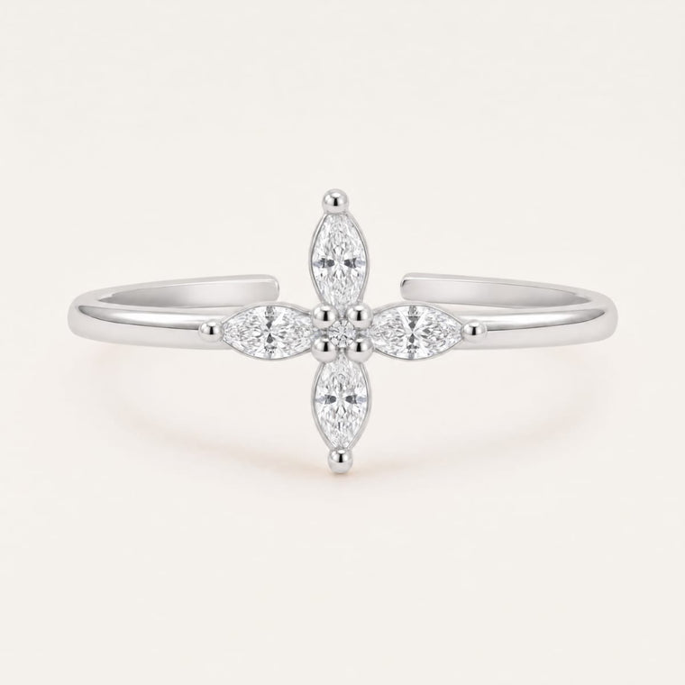 Bague Néro - or blanc