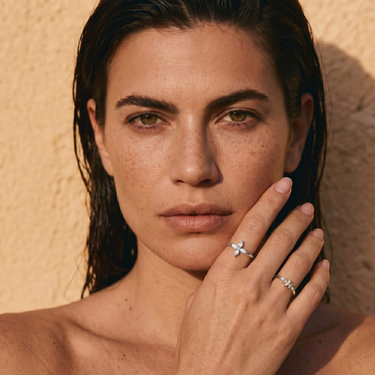Bague Néro - or blanc