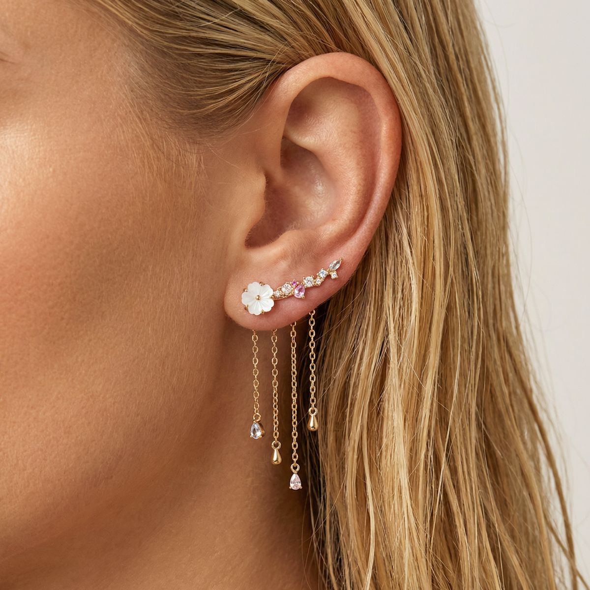 Boucles d'oreilles grimpantes Maëline