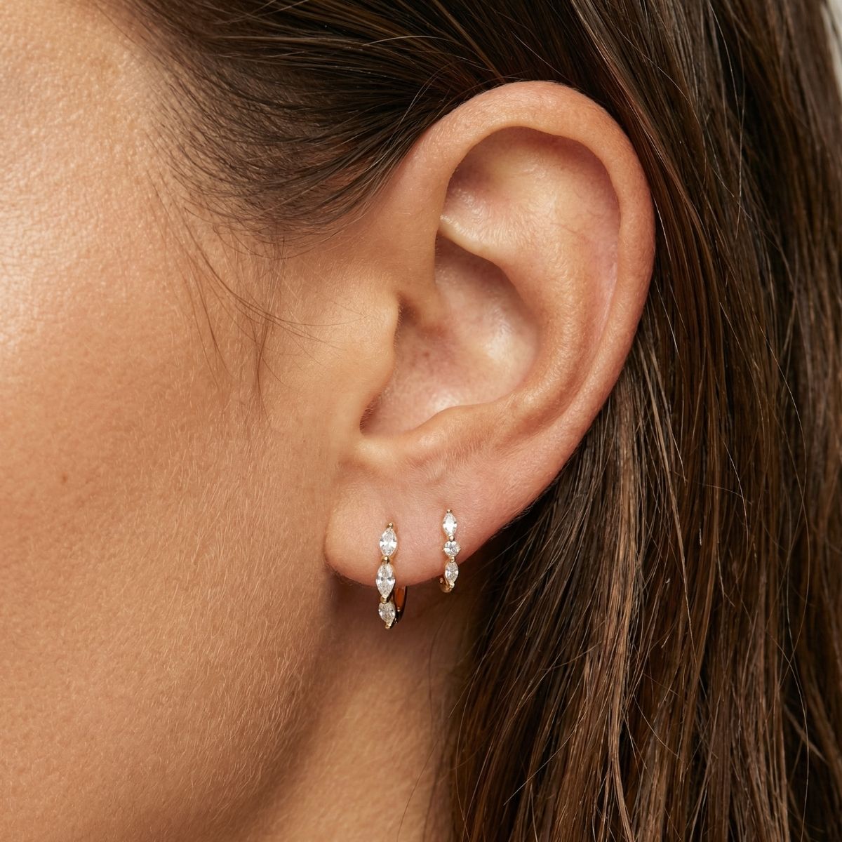 Boucle d'oreille Prisme