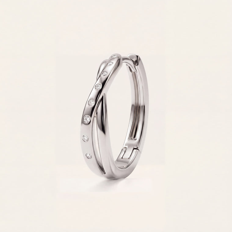 Boucle d'oreille Soie en argent, Les Joyaux d'Auré