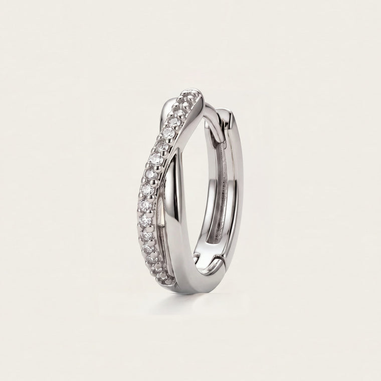Boucle d'oreille Petite Source en argent, Les Joyaux d'Auré