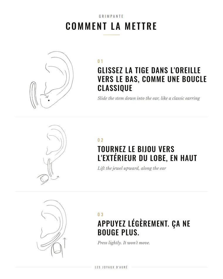 Comment mettre une grimpante : glisser, tourner, appuyer