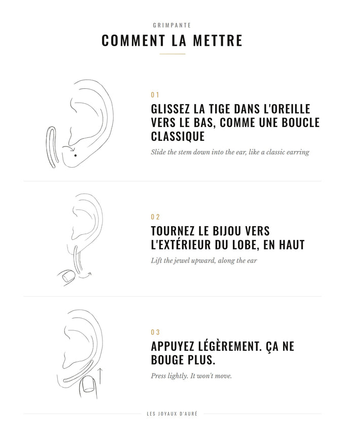 Comment mettre une grimpante : glisser, tourner, appuyer