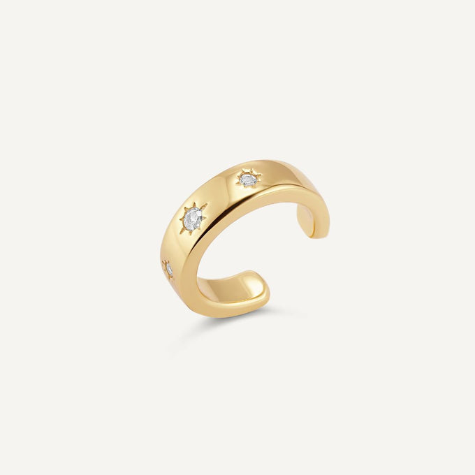 ear cuff doré, ear cuff conch, ear cuff or 