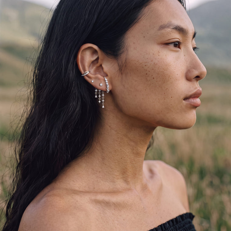 Nuée Ambre en argent portée, Les Joyaux d'Auré