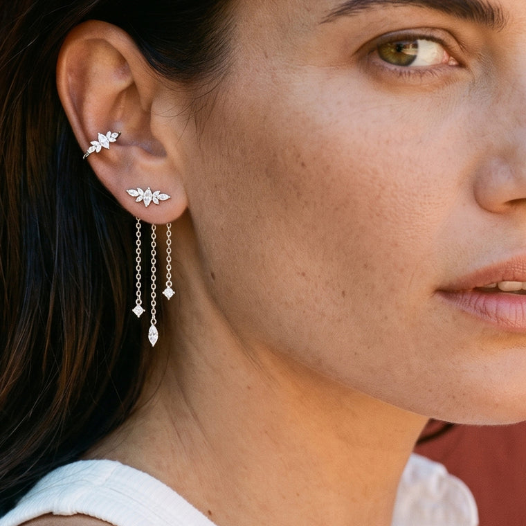 Nuée Svéa en argent portée, Les Joyaux d'Auré