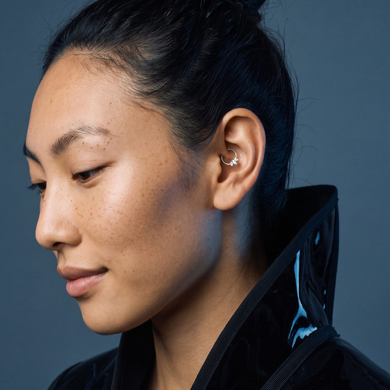 Daith Soline en argent porté, Les Joyaux d'Auré