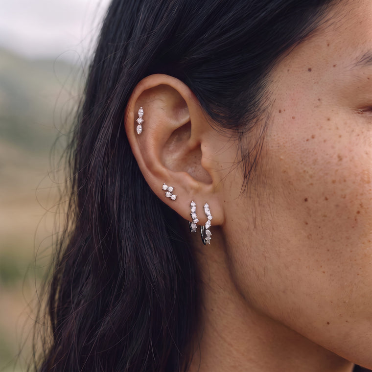 Piercing Mica en argent porté, Les Joyaux d'Auré