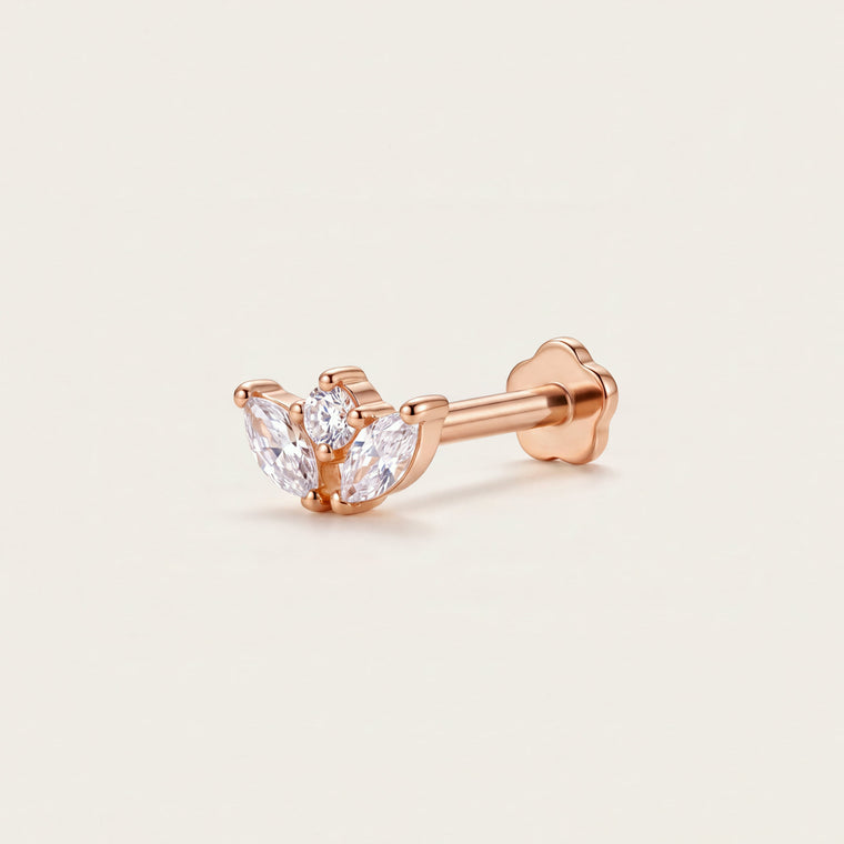 Piercing Souffle trois quarts en or rose, Les Joyaux d'Auré