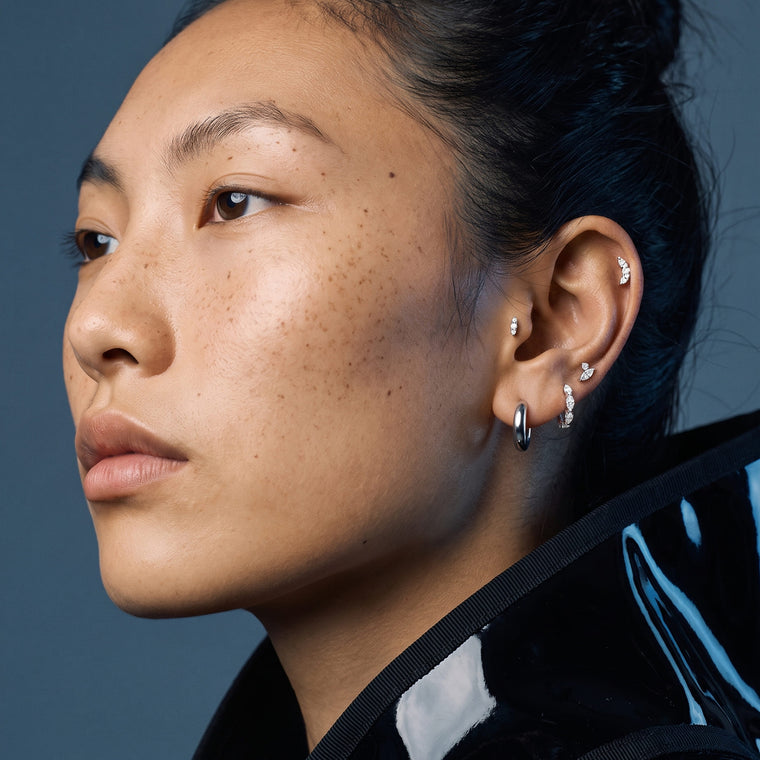 Piercing Ysia en argent porté, Les Joyaux d'Auré