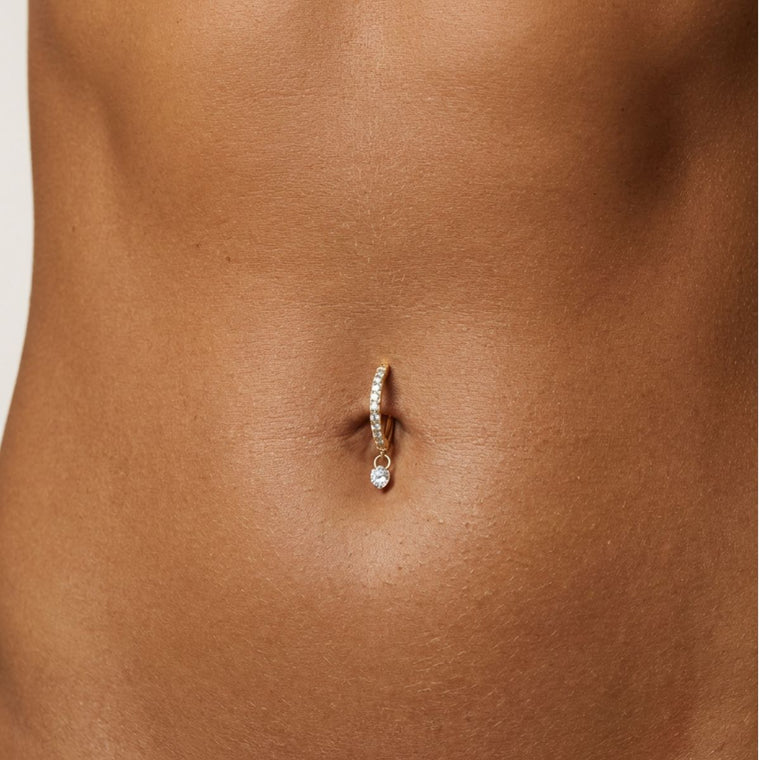 piercing nombril titane or