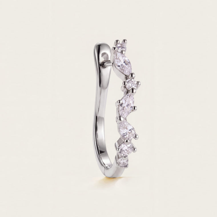 Boucle d'oreille Ondine en argent, Les Joyaux d'Auré