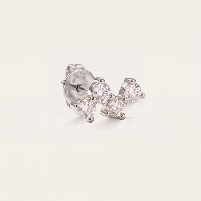 Boucle d'oreille Socle en argent, Les Joyaux d'Auré