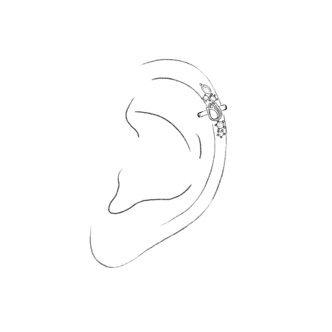 Ear cuff Flora